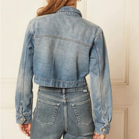Boyish the Bruno Crop Jean Jacket in Gilda NEW WITH TAGS - Picture 2 of 16